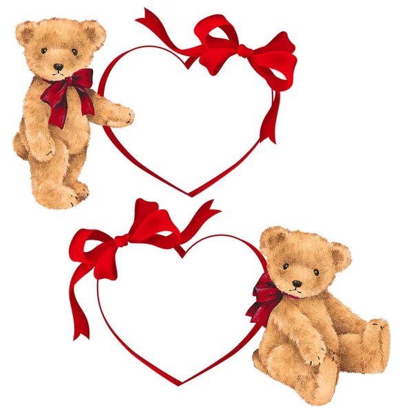 Valentine Bear — Stockfoto