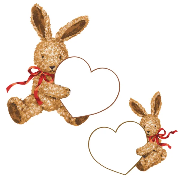 San Valentín de conejo —  Fotos de Stock
