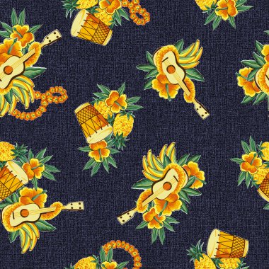 Hawaiian yazdırma, ukulele