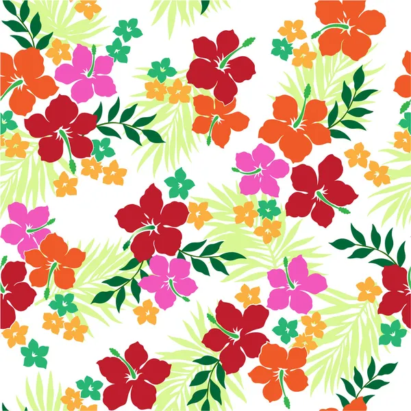 Herhaling van hibiscus — Stockvector