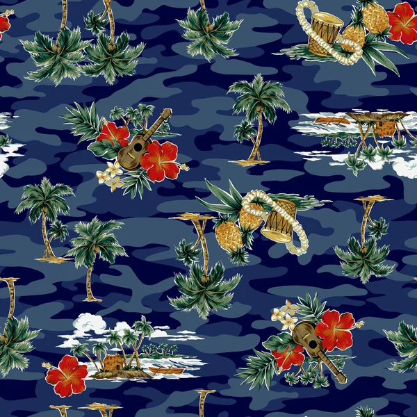 Hawaiian print, — Stock Image Hawaiian print, Stock Picture