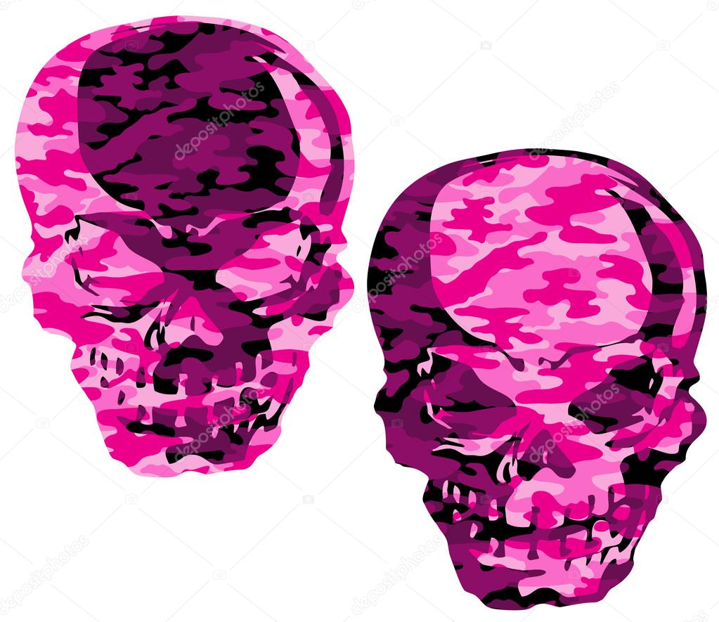 Skull and camouflage