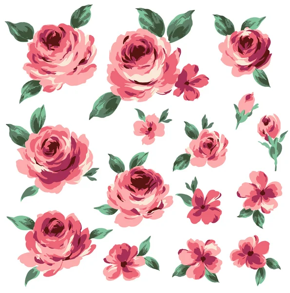 Illustrazione della rosa , — Vettoriale Stock