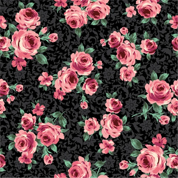 Pattern of the rose — Stock Vector