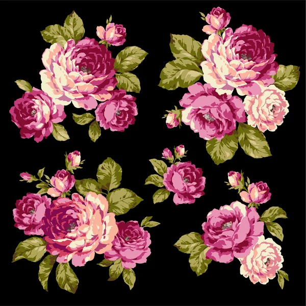 La ilustración de la rosa — Archivo Imágenes Vectoriales