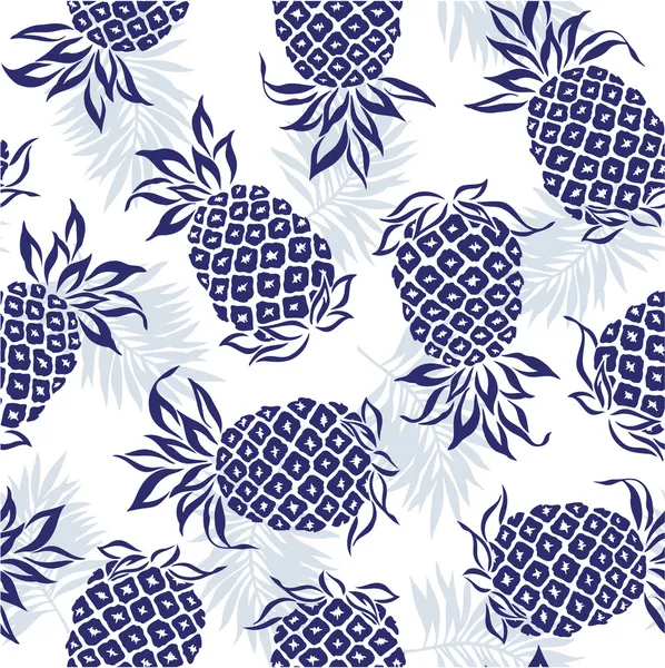 Pattern of pineapple, — Stock Vector