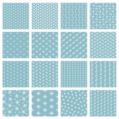 Mayalı kumaş kullanarak kusursuz desen koleksiyonu,