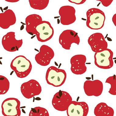 Şirin elmalar kullanarak kusursuz model vektör materyali,