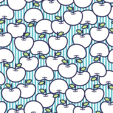 Şirin elmalar kullanarak kusursuz model vektör materyali,