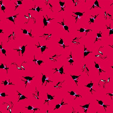 Balerinin kusursuz deseni zarif bir şekilde dans eder.,