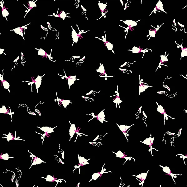 Balerinin kusursuz deseni zarif bir şekilde dans eder.,