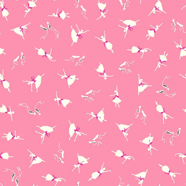 Balerinin kusursuz deseni zarif bir şekilde dans eder.,