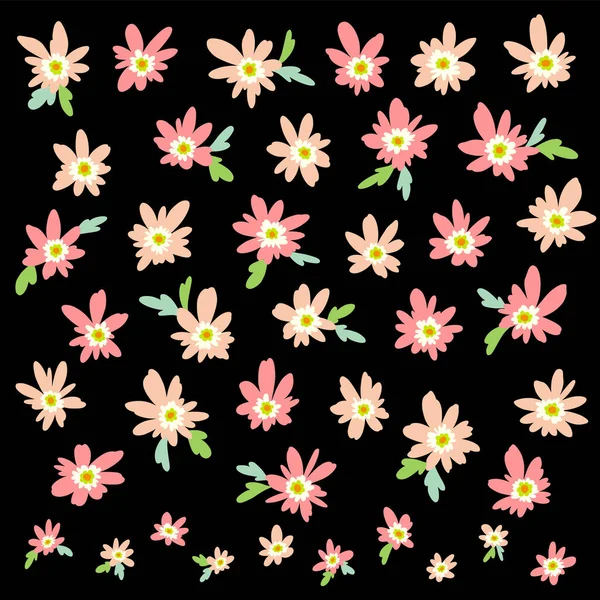 Material Flores Lindo Abstracto Impresionante — Archivo Imágenes Vectoriales