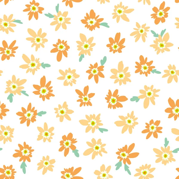 Inconsútil Impresionante Patrón Floral Lindo — Vector de stock