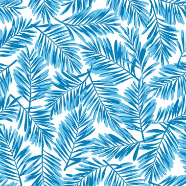 Güzel tropikal bitkilerin kusursuz deseni,