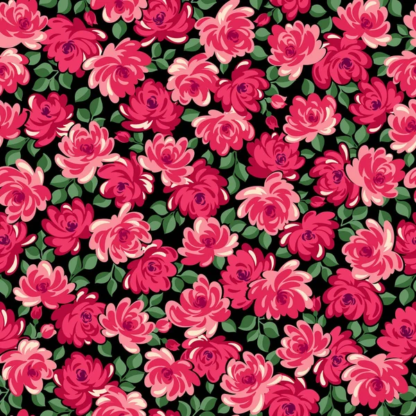 Motif Floral Mignon Sans Couture Impressionnant — Image vectorielle