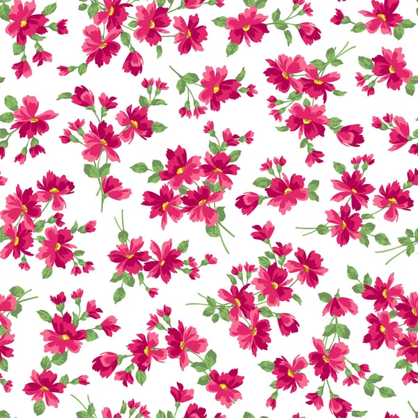 Seamless Impressive Cute Floral Pattern — Stock Vector