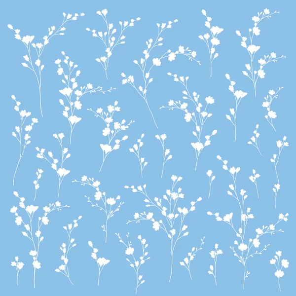 Matériel Floral Mignon Abstrait Impressionnant — Image vectorielle