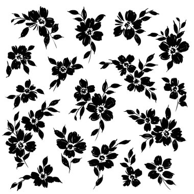 Soyut ve etkileyici bir çiçek malzemesi.,