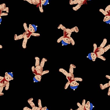 Sevimli ayı çiziminin kusursuz deseni,