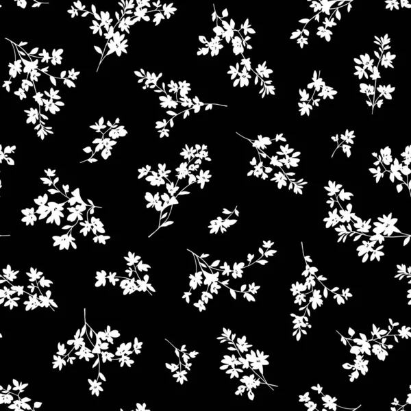 Безшовний Красивий Малюнок Квітки — стоковий вектор