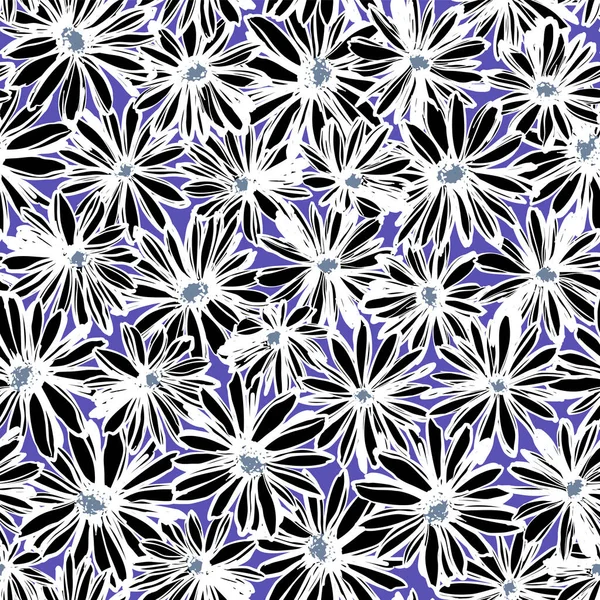 Motif Floral Mignon Sans Couture Impressionnant — Image vectorielle