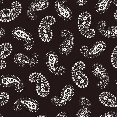 Cute and simple paisley seamless pattern,
