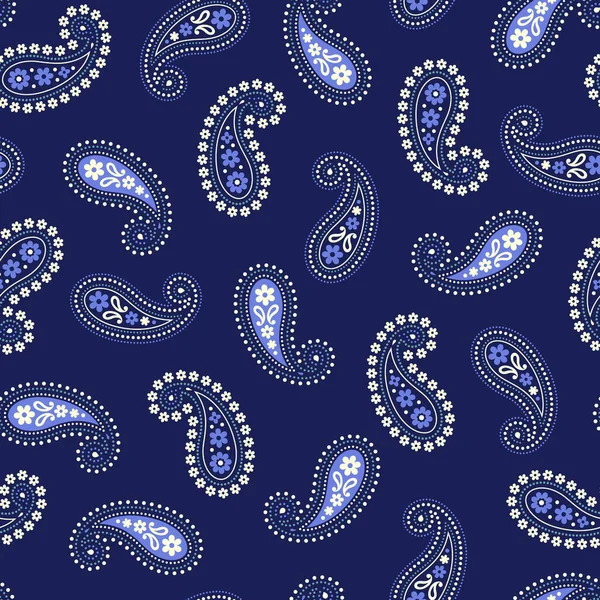 Cute Simple Paisley Seamless Pattern — Stock vektor