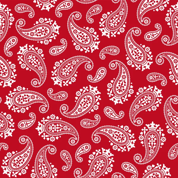 Cute Simple Paisley Seamless Pattern — Stock vektor