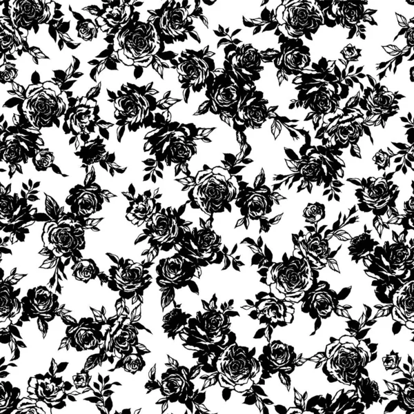 Motif Floral Mignon Sans Couture Impressionnant — Image vectorielle