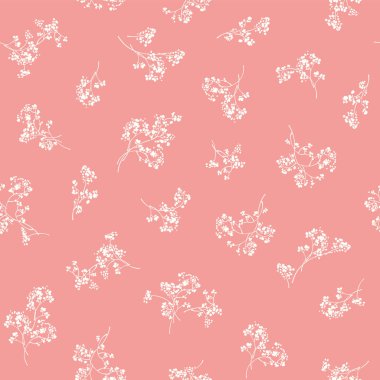 Soyut botanik dalların kusursuz deseni,