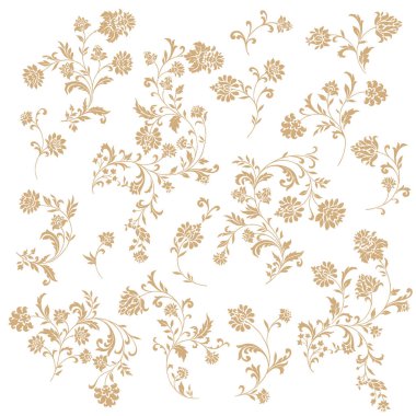 Sarasa desenini oluşturmak için malzemeler,