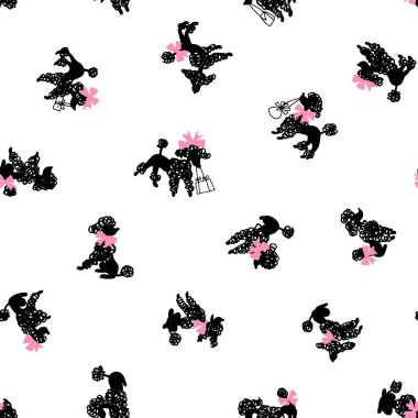 Şirin kaniş köpeği pürüzsüz desen,