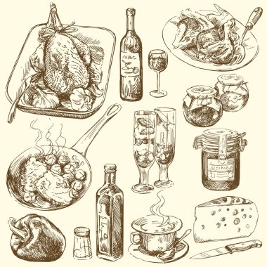 Картина, постер, плакат, фотообои "сбор продуктов питания
", артикул 13783492