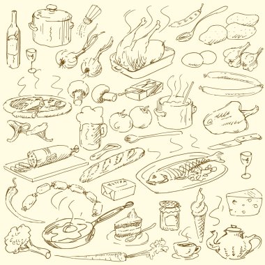 Gıda doodles