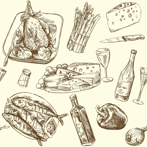 Dikişsiz desen - gıda