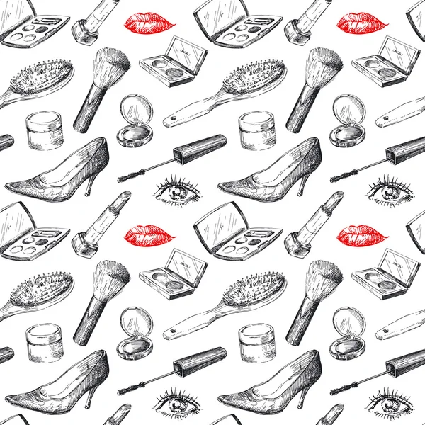 Seamless pattern - women Stock Illustration
