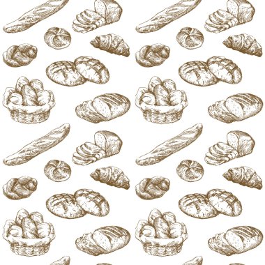 Bread - seamless pattern