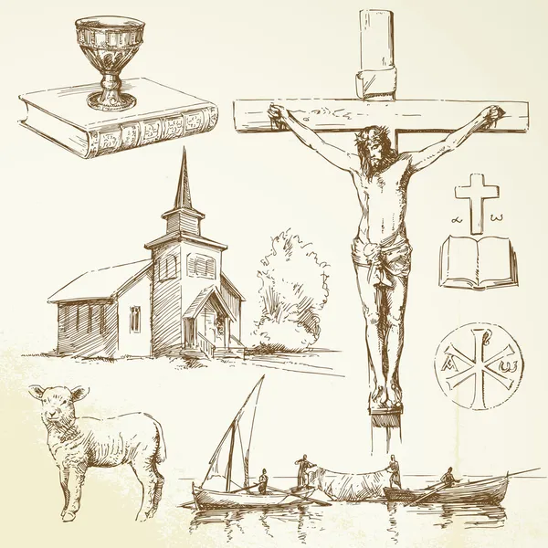 Jésus-Christ - christianité — Image vectorielle