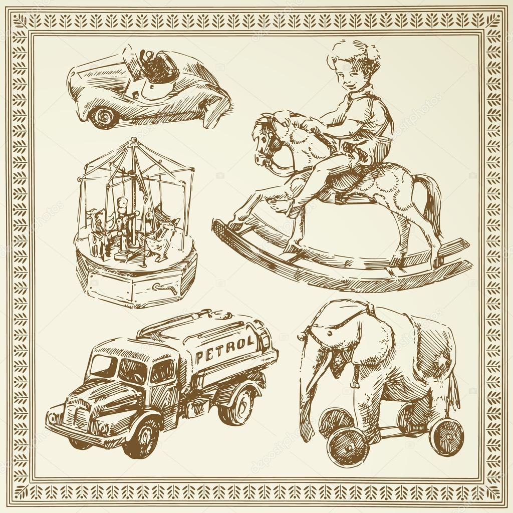Vintage toys Stock Vector Image by ©canicula 13809569