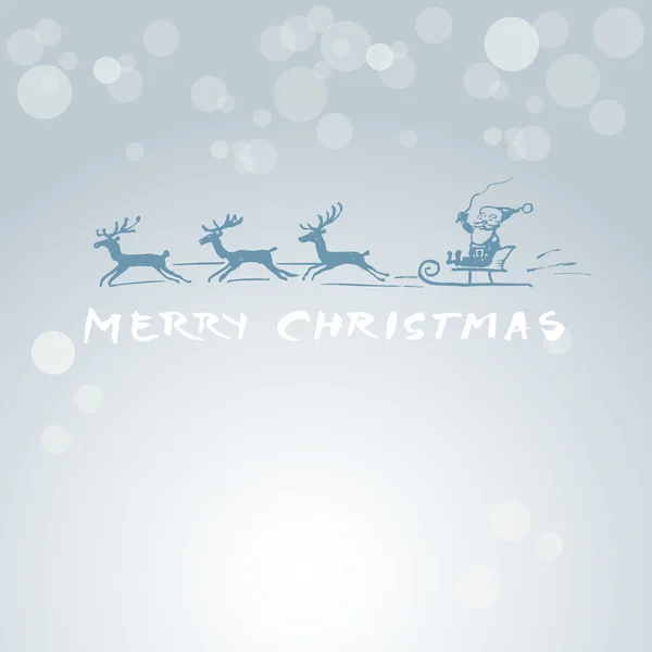 Vánoční přání - legrační santa — Stockový vektor