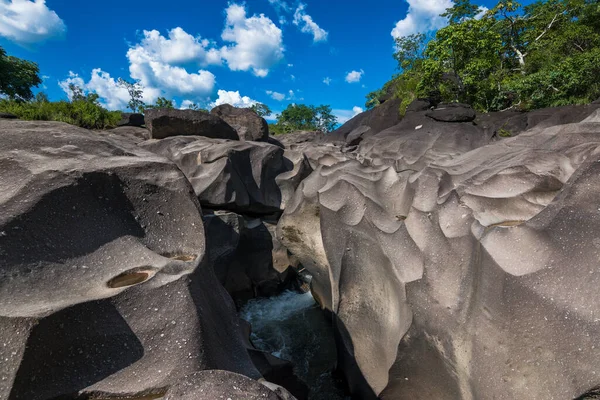 View of the beautiful Vale da Lua (Moon Valley) at Chapada dos Veadeiros (Deers Tableland) - Goias, Brazil