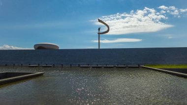 Braslia, Federal Bölge, Brezilya, Aralık 2012 - JK Memorial manzarası (Anıt JK)