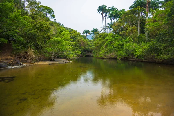 Utsikt Över Vacker Vattendamm Vid Ilha Grande Ilha Grande Angra — Stockfoto