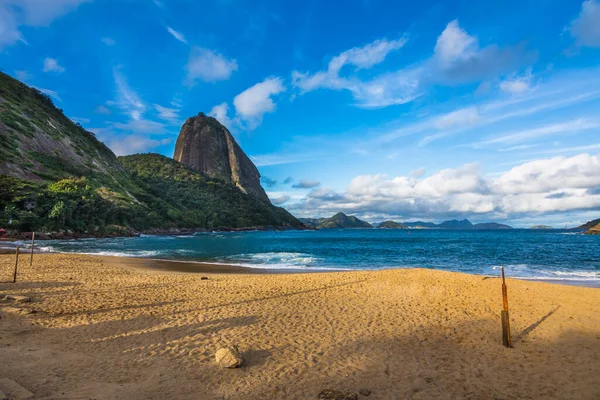 Urca Mahallesi Ndeki Kızıl Sahil Praia Vermelha Manzarası Rio Janeiro — Stok fotoğraf