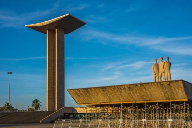 Rio de Janeiro, Brezilya, Mayıs 2020 - II. Dünya Savaşı 'nın Ölüleri Anıtı' nın görüntüsü, aynı zamanda Askerler Anıtı olarak da bilinir (Monumento aos Pracinhas)