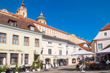 Melk, Avusturya, Ekim 2018 - Melk şehrinde güzel bir gün