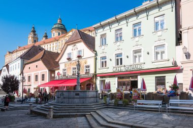 Melk, Avusturya, Ekim 2018 - Melk şehrinde güzel bir gün