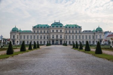 Viyana, Avusturya, Ekim 2018 - Belvedere Sarayı 'nın güzel manzarası