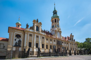 Prag, Çek Cumhuriyeti, Haziran 2019 - Prag 'daki Loreto (Loreta) manzarası, ünlü bir hac alanı